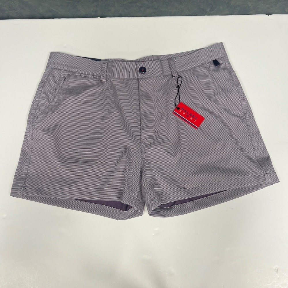 Halsey Sport‎ Breakwater Short Inseam 3"Stretch Moisture Wicking Purple Sz 36
